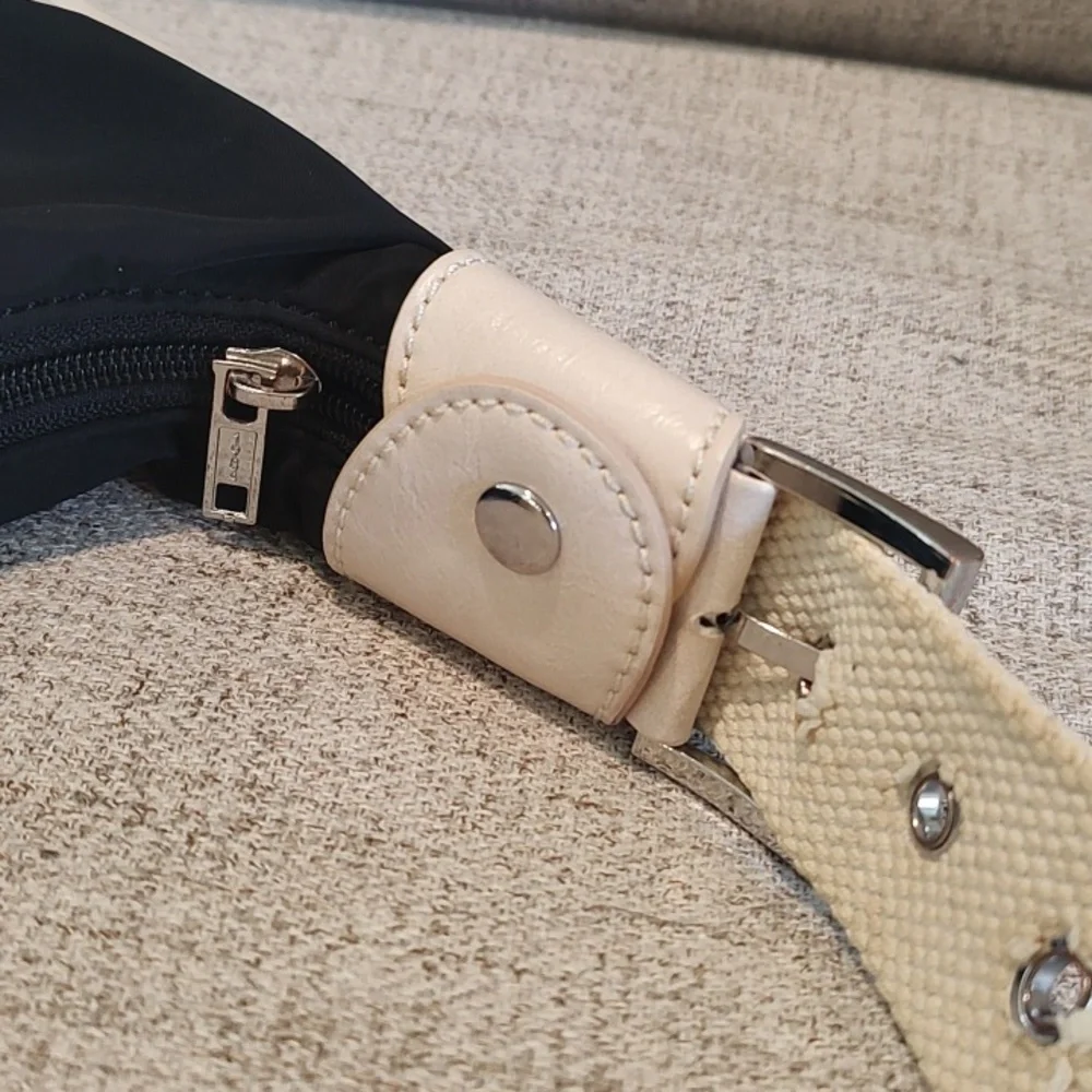 Brandy Melville Cream and Black Shoulder Bag Used *Spots